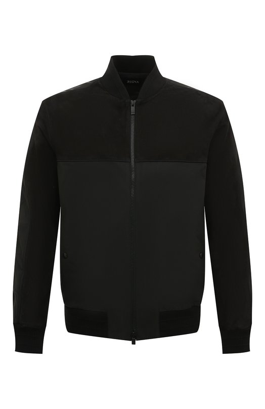 фото Кожаный бомбер ermenegildo zegna