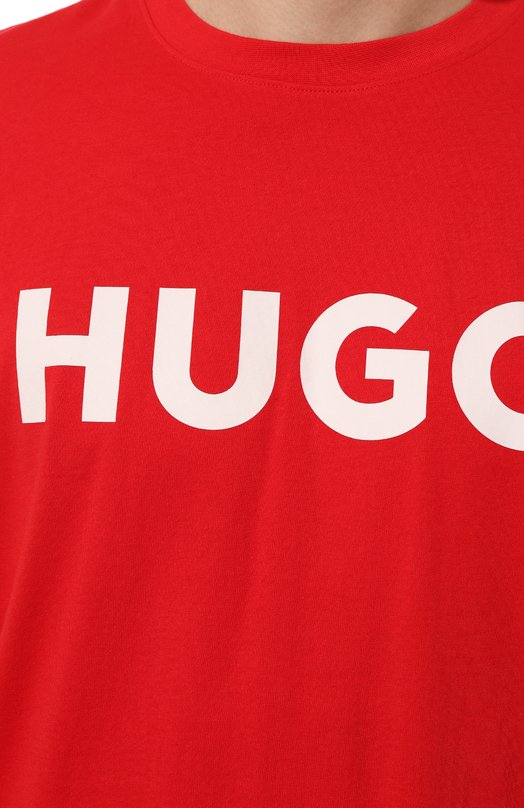 фото Хлопковая футболка hugo