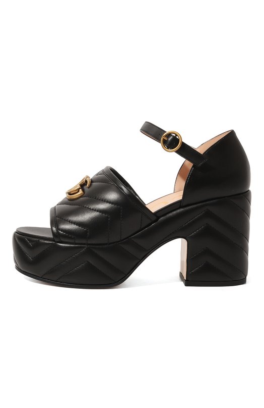 фото Кожаные босоножки gucci