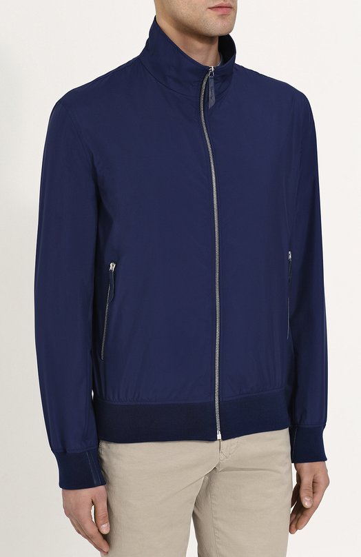 фото Бомбер на молнии с воротником-стойкой andrea campagna