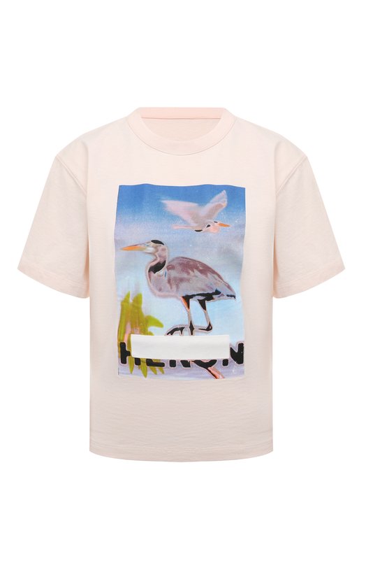 фото Хлопковая футболка heron preston