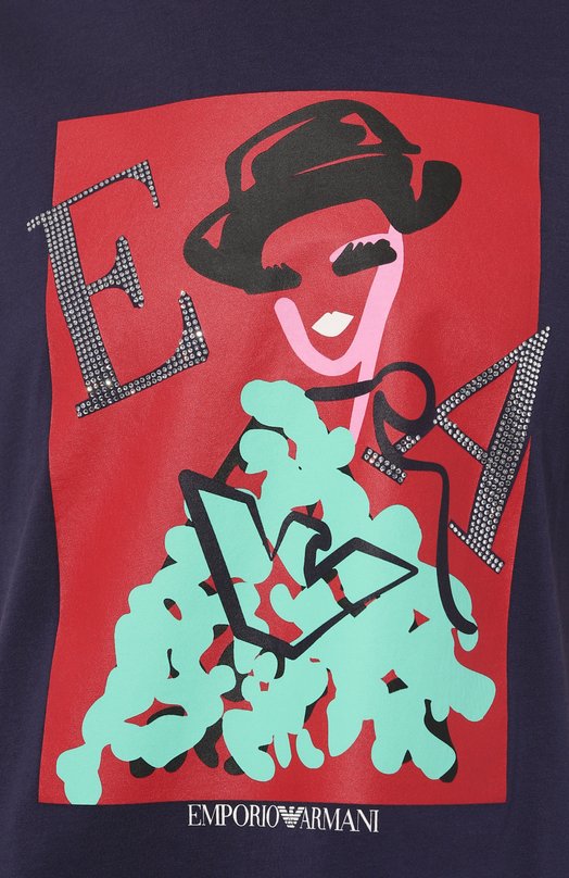 фото Хлопковая футболка emporio armani