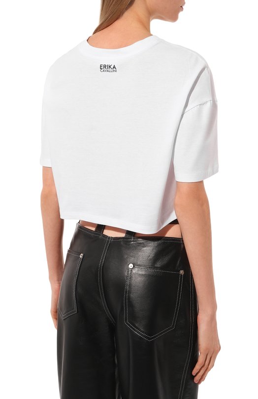 фото Хлопковая футболка erika cavallini