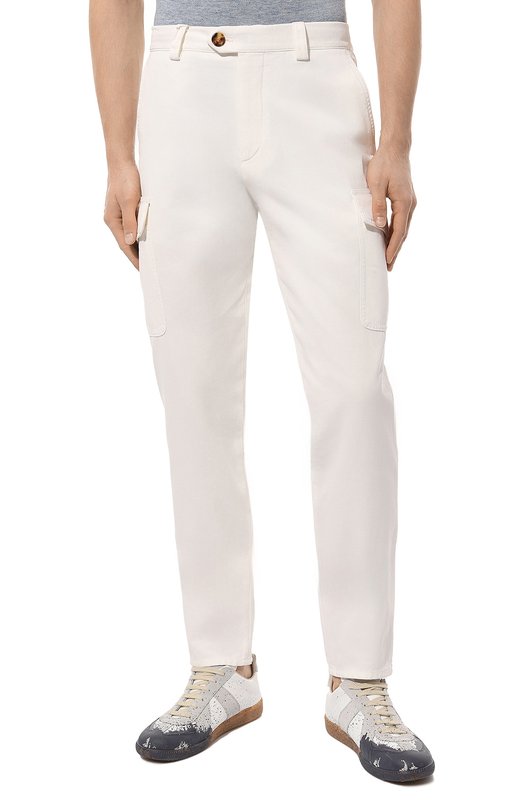 фото Хлопковые брюки-карго brunello cucinelli