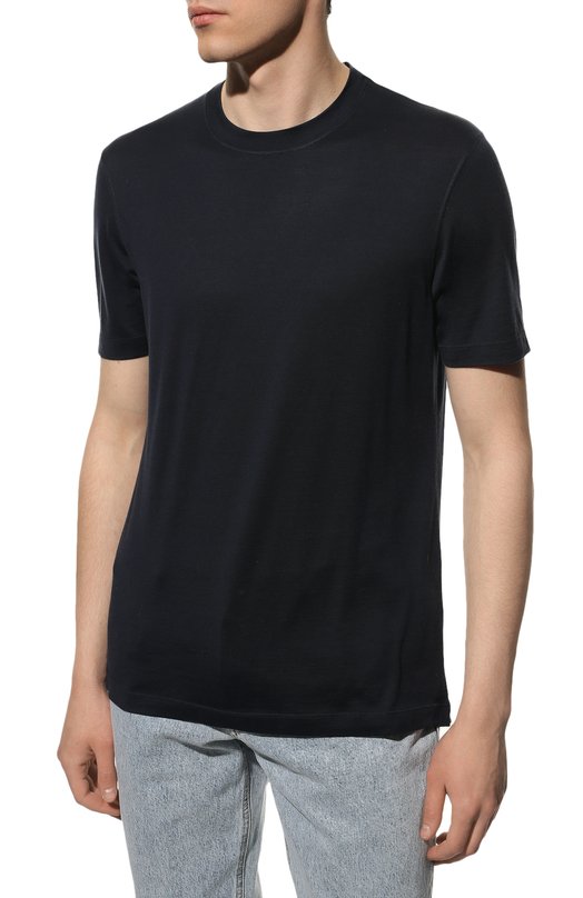 фото Футболка из шелка и хлопка brunello cucinelli