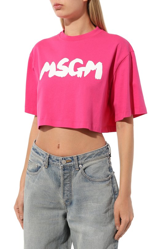 фото Хлопковая футболка msgm