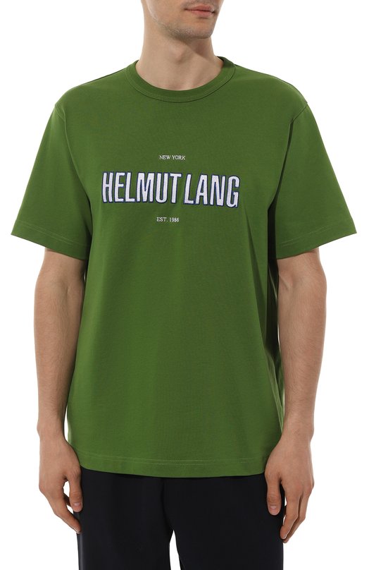 фото Хлопковая футболка helmut lang