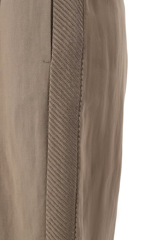 фото Брюки из вискозы и льна brunello cucinelli