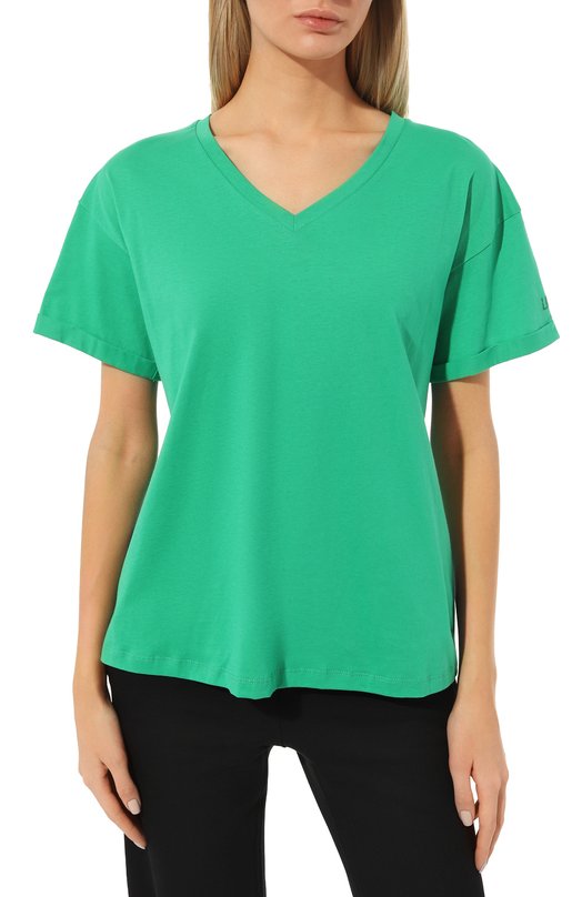 фото Хлопковая футболка liu jo