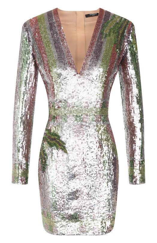 фото Платье с пайетками balmain