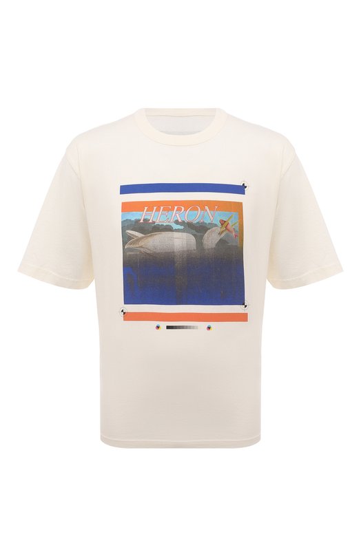 фото Хлопковая футболка heron preston