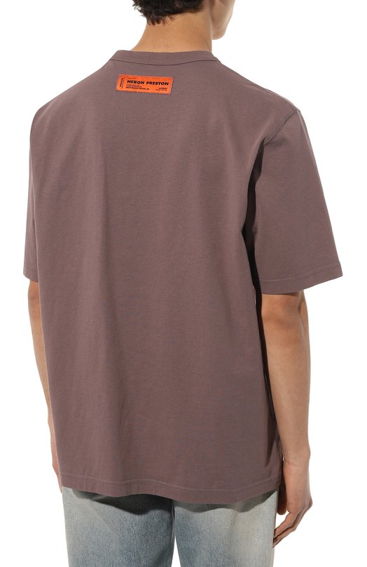 фото Хлопковая футболка heron preston
