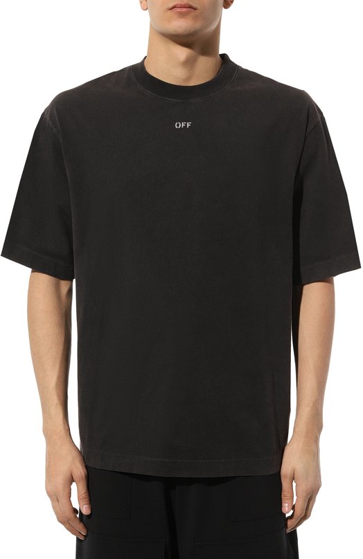 фото Хлопковая футболка off-white