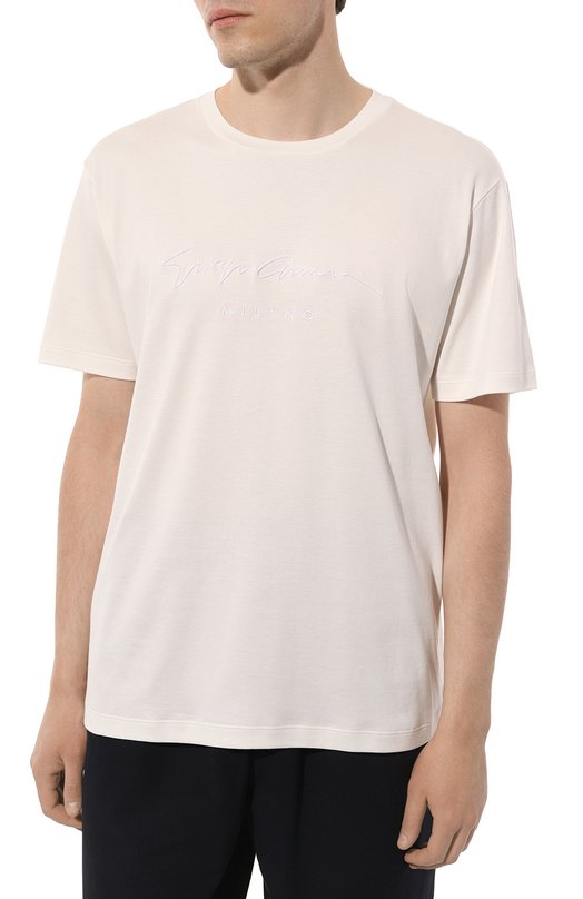 фото Хлопковая футболка giorgio armani