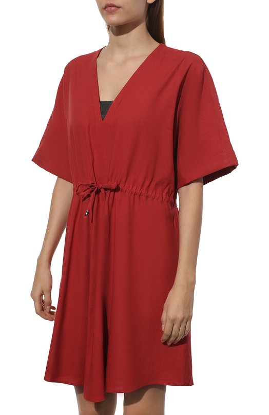 фото Платье изо льна и вискозы brunello cucinelli