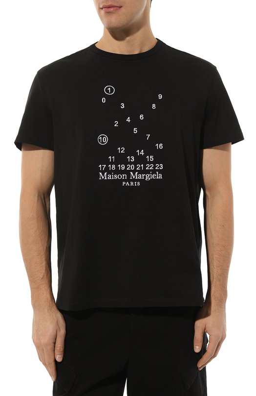фото Хлопковая футболка maison margiela