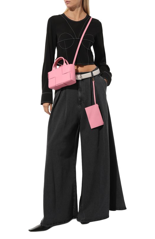 фото Кожаная сумка candy arco bottega veneta