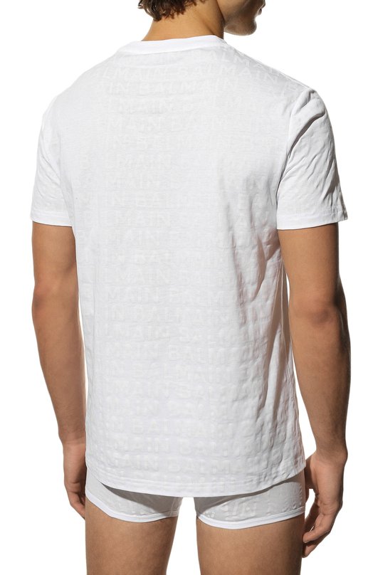 фото Хлопковая футболка balmain