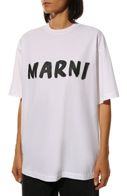 фото Хлопковая футболка marni