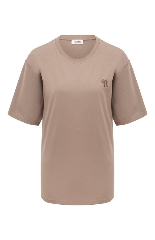 фото Хлопковая футболка nanushka