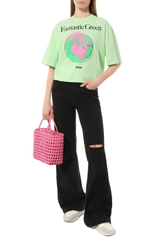 фото Хлопковая футболка msgm