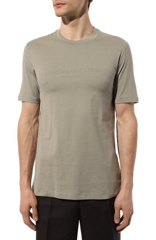 фото Хлопковая футболка brunello cucinelli