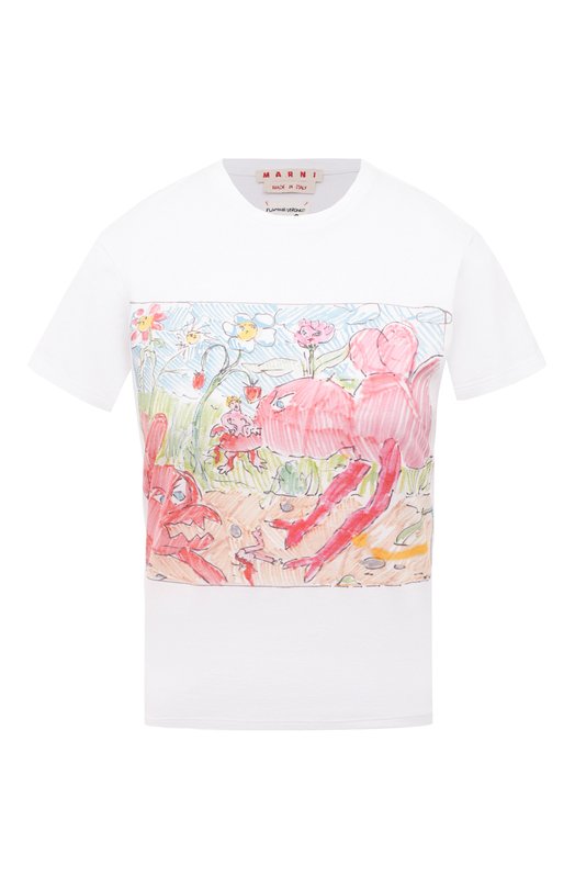 фото Хлопковая футболка marni
