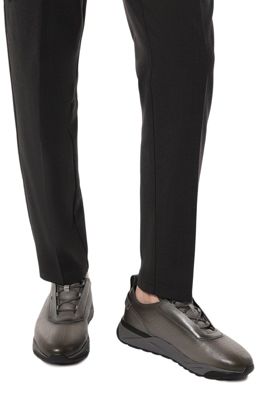 фото Кожаные кроссовки santoni