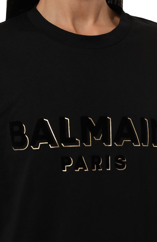 фото Хлопковая футболка balmain