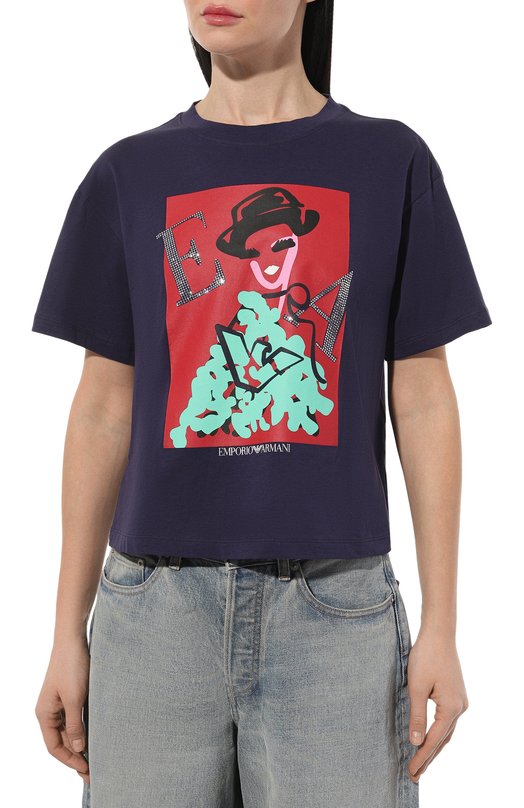 фото Хлопковая футболка emporio armani