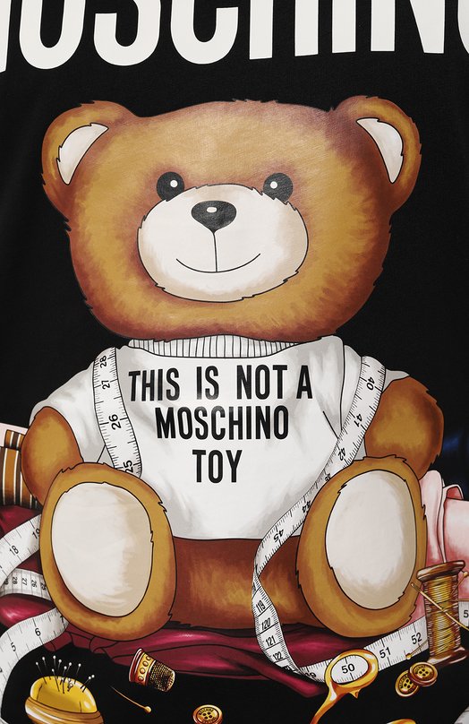 фото Хлопковая футболка moschino