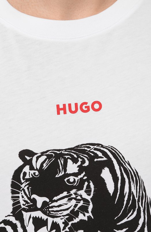 фото Хлопковая футболка hugo
