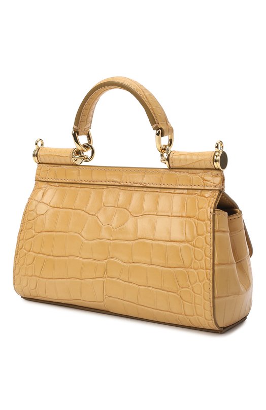 фото Сумка sicily small из кожи аллигатора dolce & gabbana