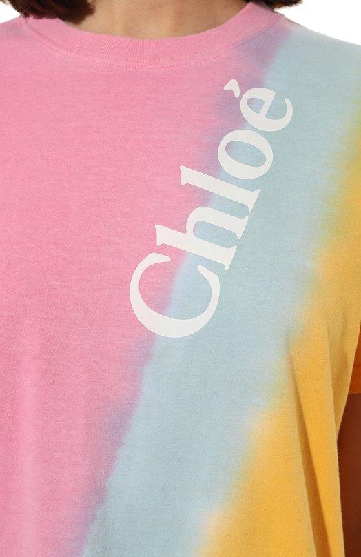 фото Хлопковая футболка chloé