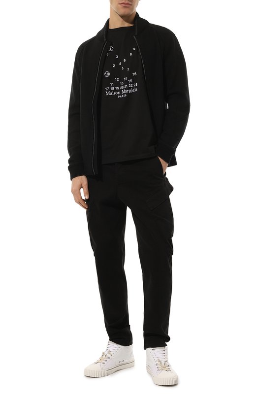 фото Хлопковая футболка maison margiela