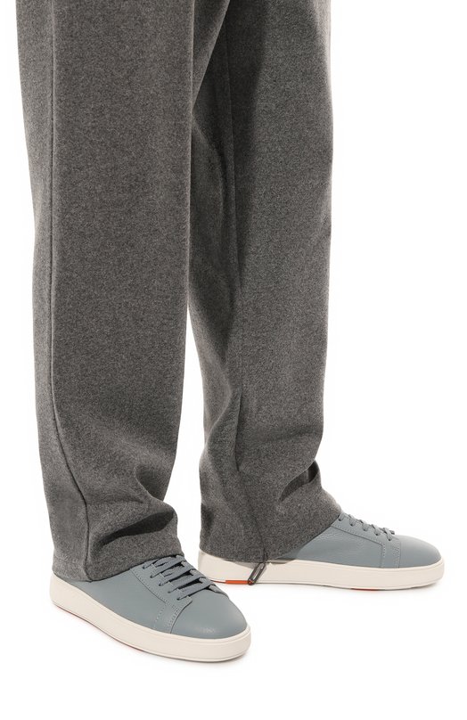 фото Кожаные кеды santoni