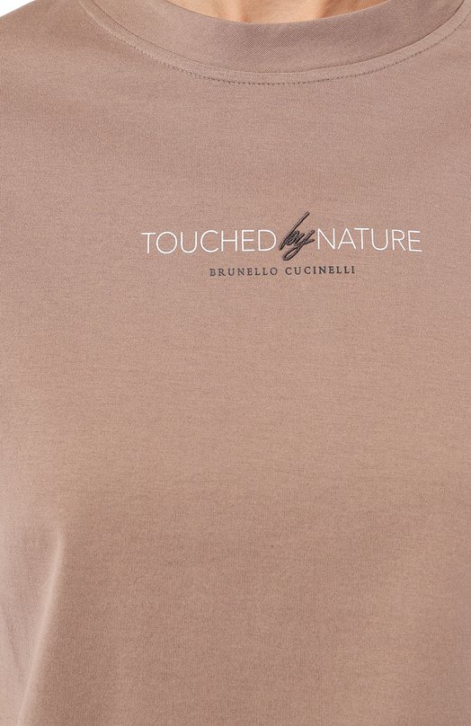 фото Хлопковая футболка brunello cucinelli