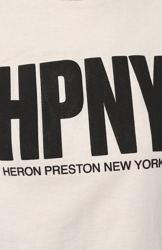 фото Хлопковая футболка heron preston