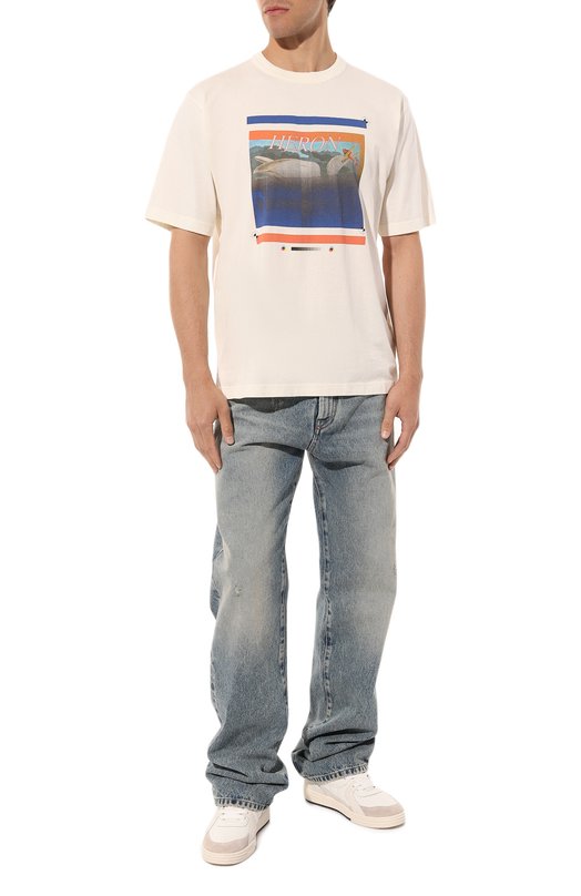 фото Хлопковая футболка heron preston