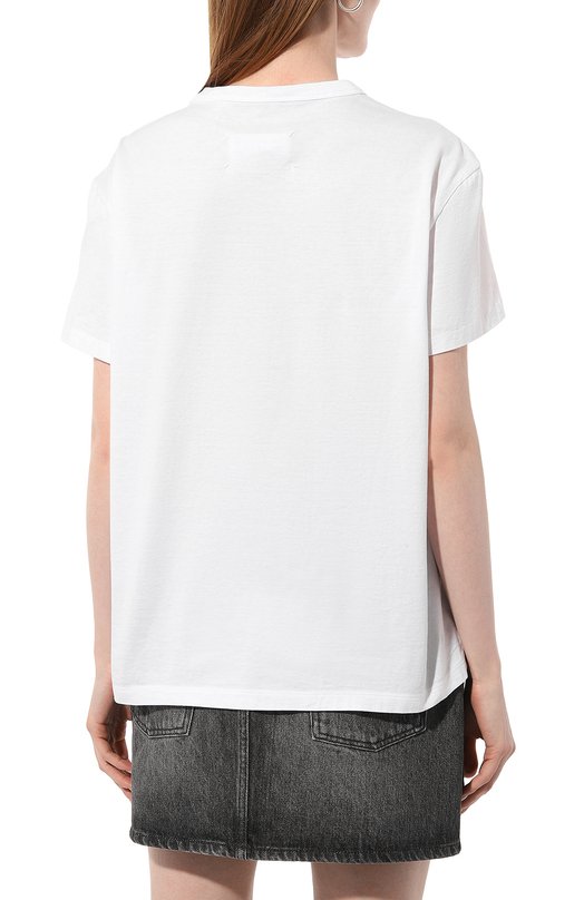 фото Хлопковая футболка maison margiela