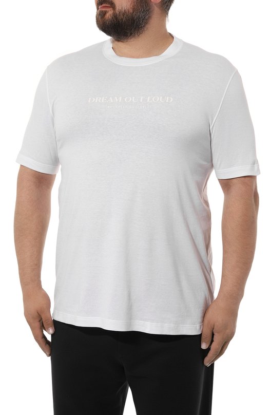 фото Футболка из хлопка и льна brunello cucinelli