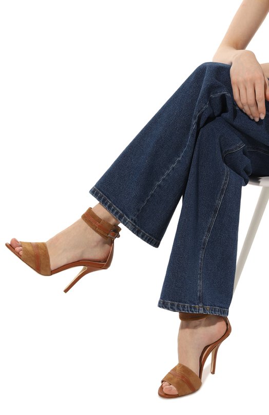 фото Замшевые босоножки kiton