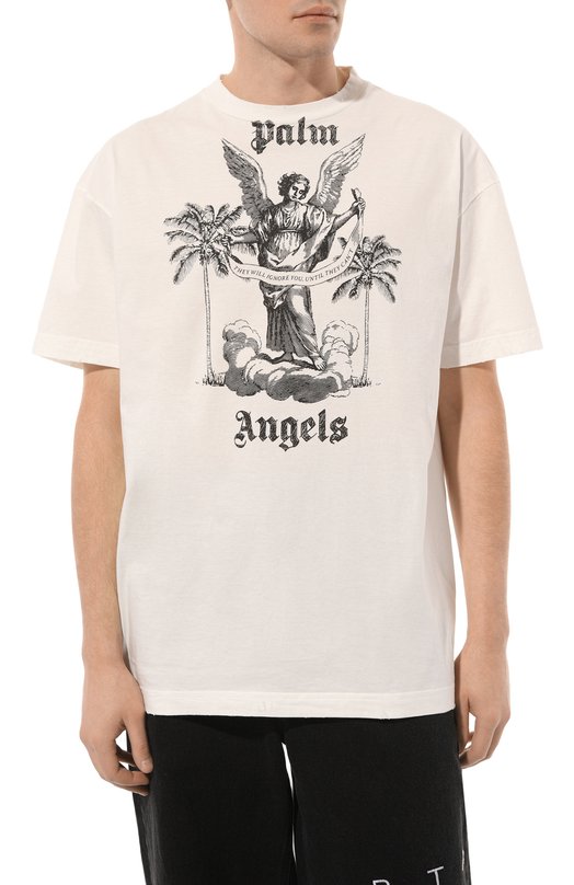 фото Хлопковая футболка palm angels