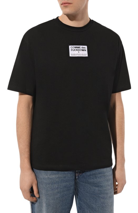 фото Хлопковая футболка comme des fuckdown