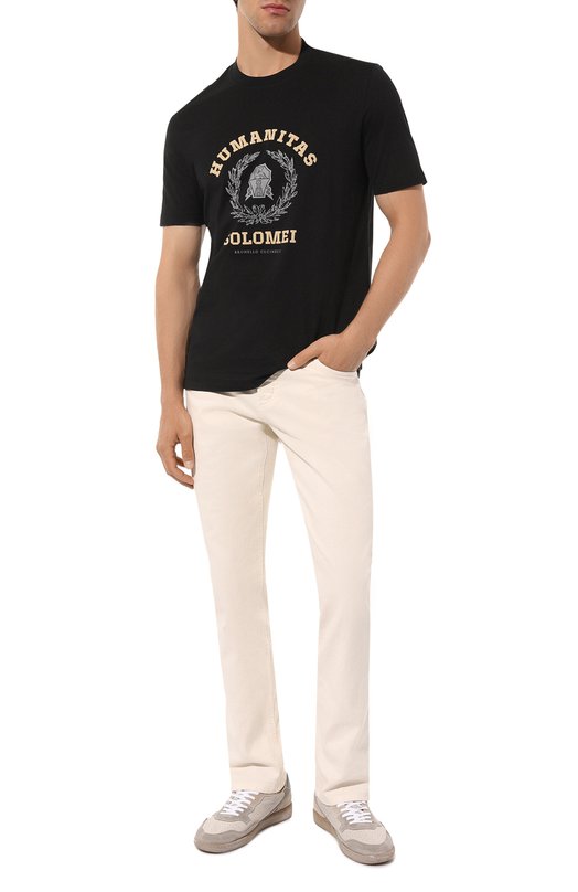 фото Хлопковая футболка brunello cucinelli