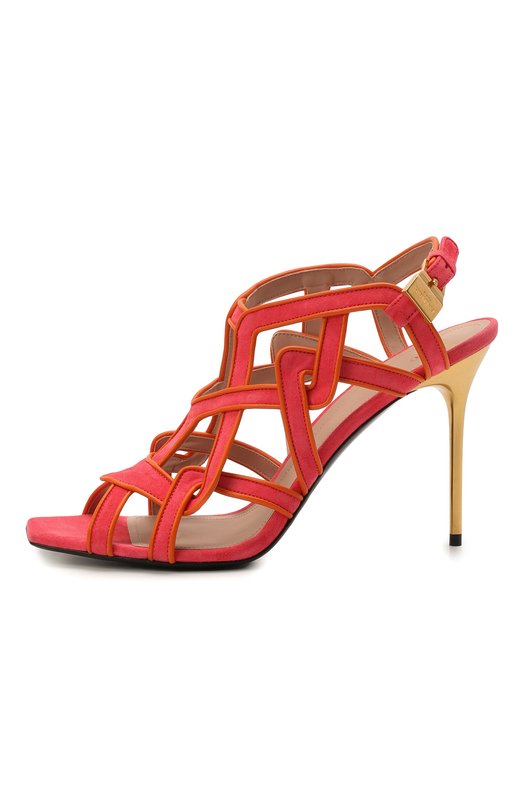 фото Замшевые босоножки balmain