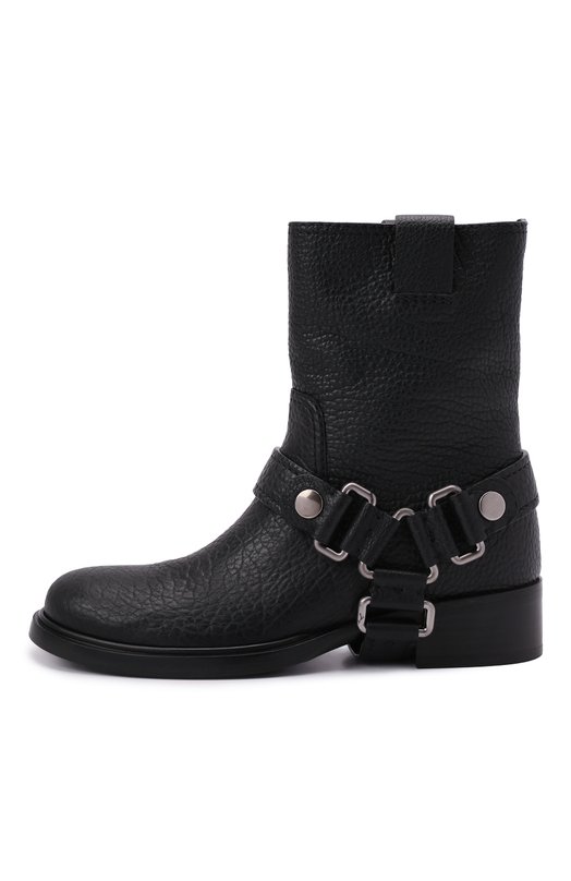 фото Кожаные сапоги miu miu