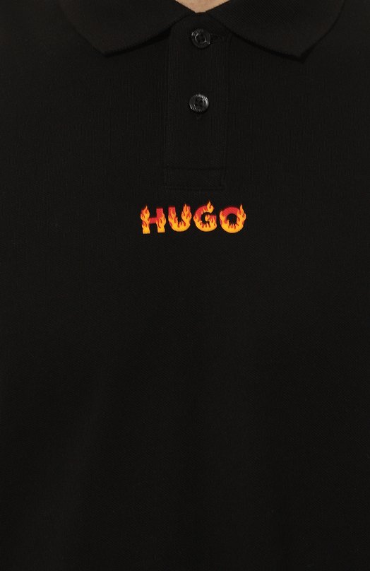 фото Хлопковое поло hugo