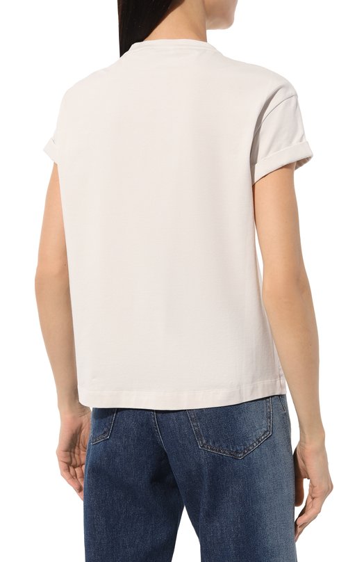 фото Хлопковая футболка brunello cucinelli