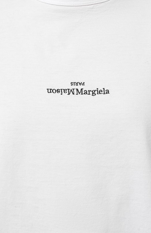 фото Хлопковая футболка maison margiela